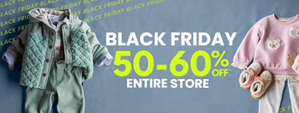 Black Friday: 50-60% off Entire Store