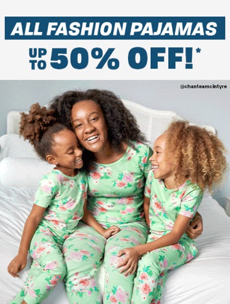 All Fashion Pajamas Up to 50% Off from The Children's Place Gymboree