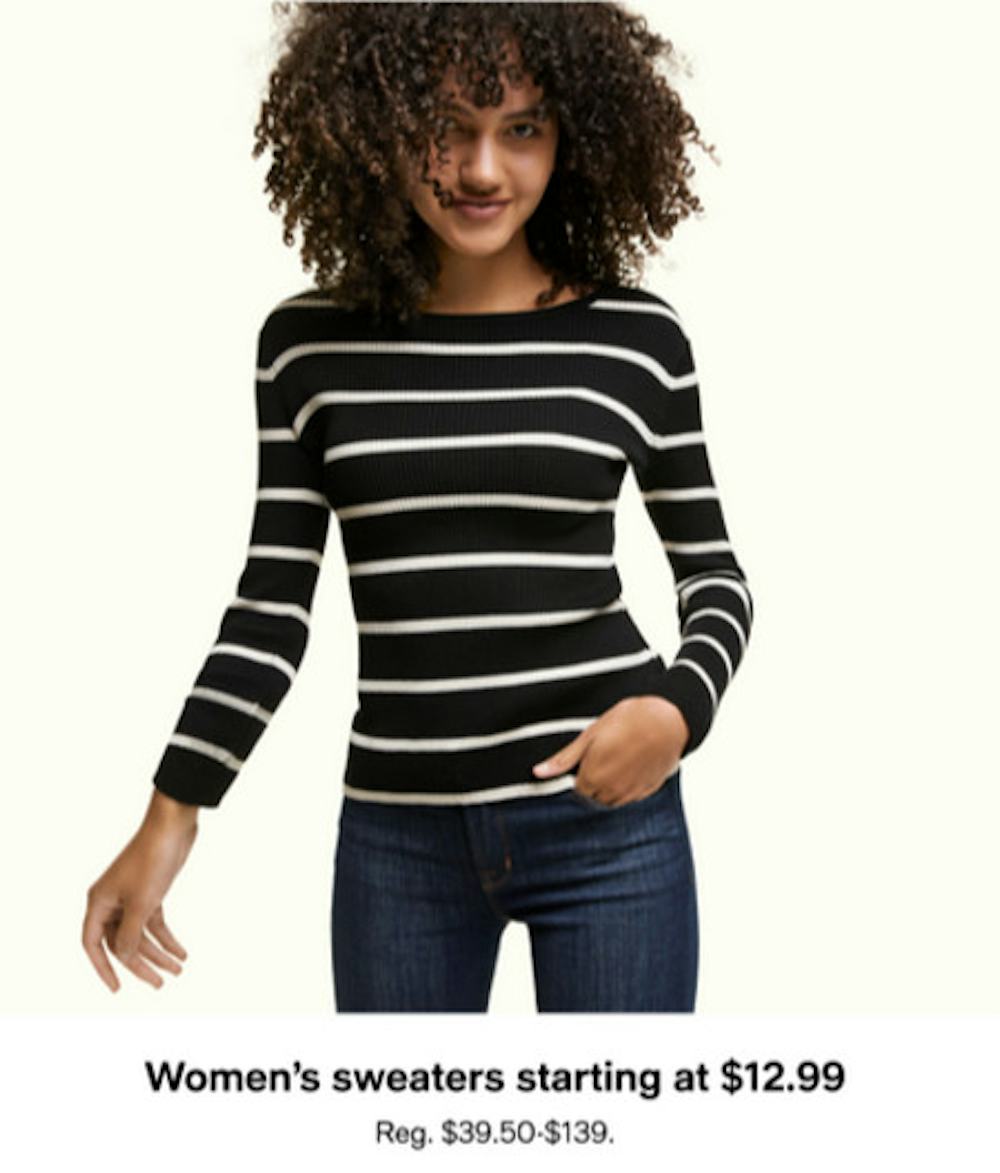 Women's Sweaters Starting at $12.99