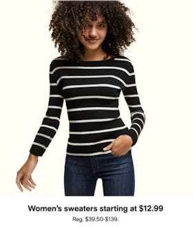 Women's Sweaters Starting at $12.99