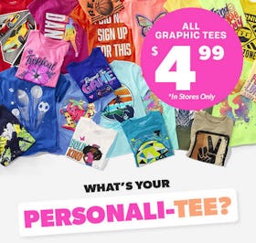 All Graphic Tees $4.99