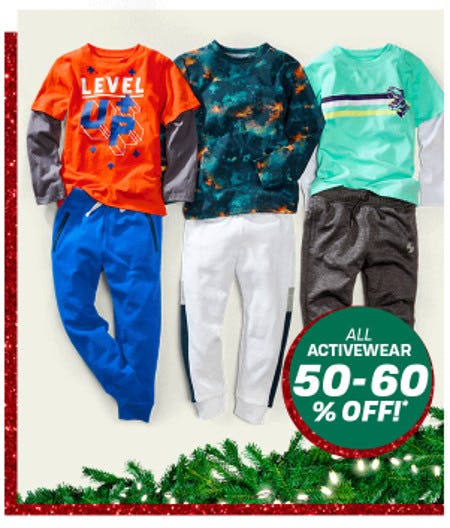 All Activewear 50-60% Off from The Children's Place Gymboree