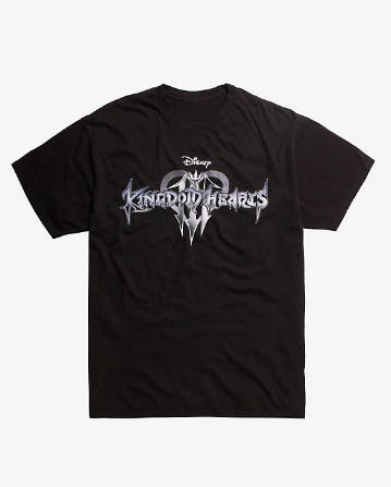 Disney Kingdom Hearts III Logo Teaser T-Shirt