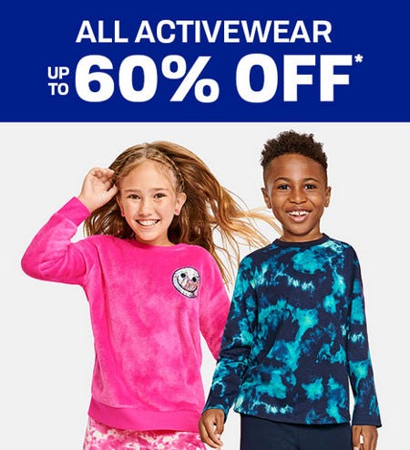 Up to 60% Off All Activewear from The Children's Place