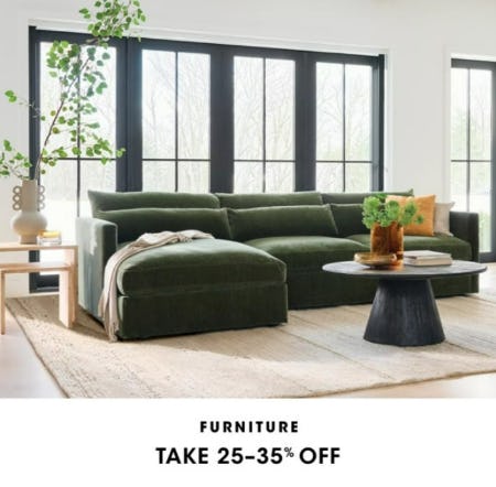 Furniture Take 25-35% Off from Bloomingdale's