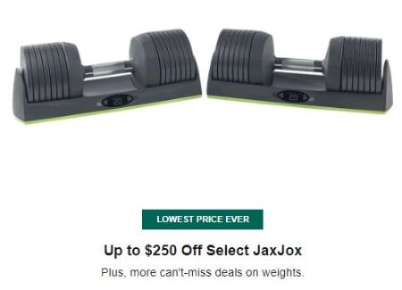 Up to $250 Off Select JaxJox