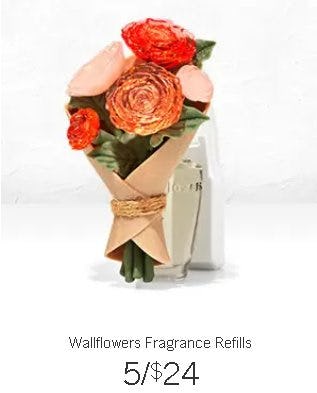 Wallflowers Fragrance Refills 5 for $24 from Bath & Body Works/White Barn