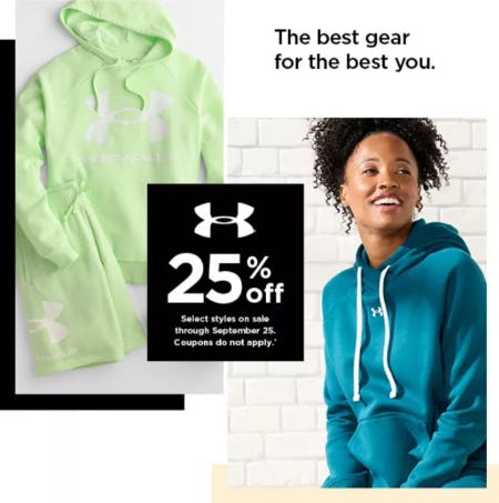 25% Off Under Armour from Kohl's
