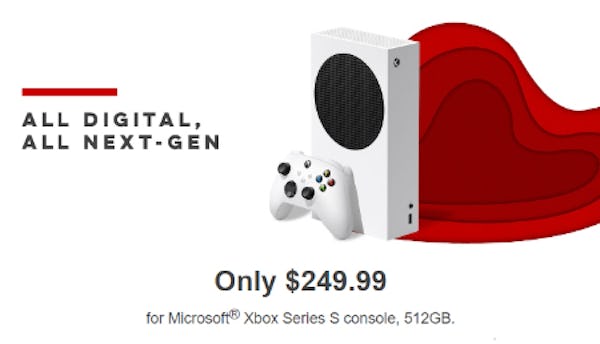 Only $249.99 for Microsoft® Xbox Series S Console, 512GB
