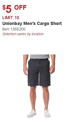 costco unionbay cargo shorts