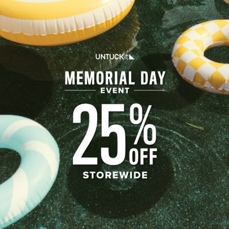 Memorial Day Sale from UNTUCKit