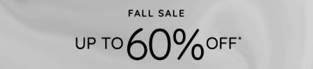 Fall Sale up to 60% Off