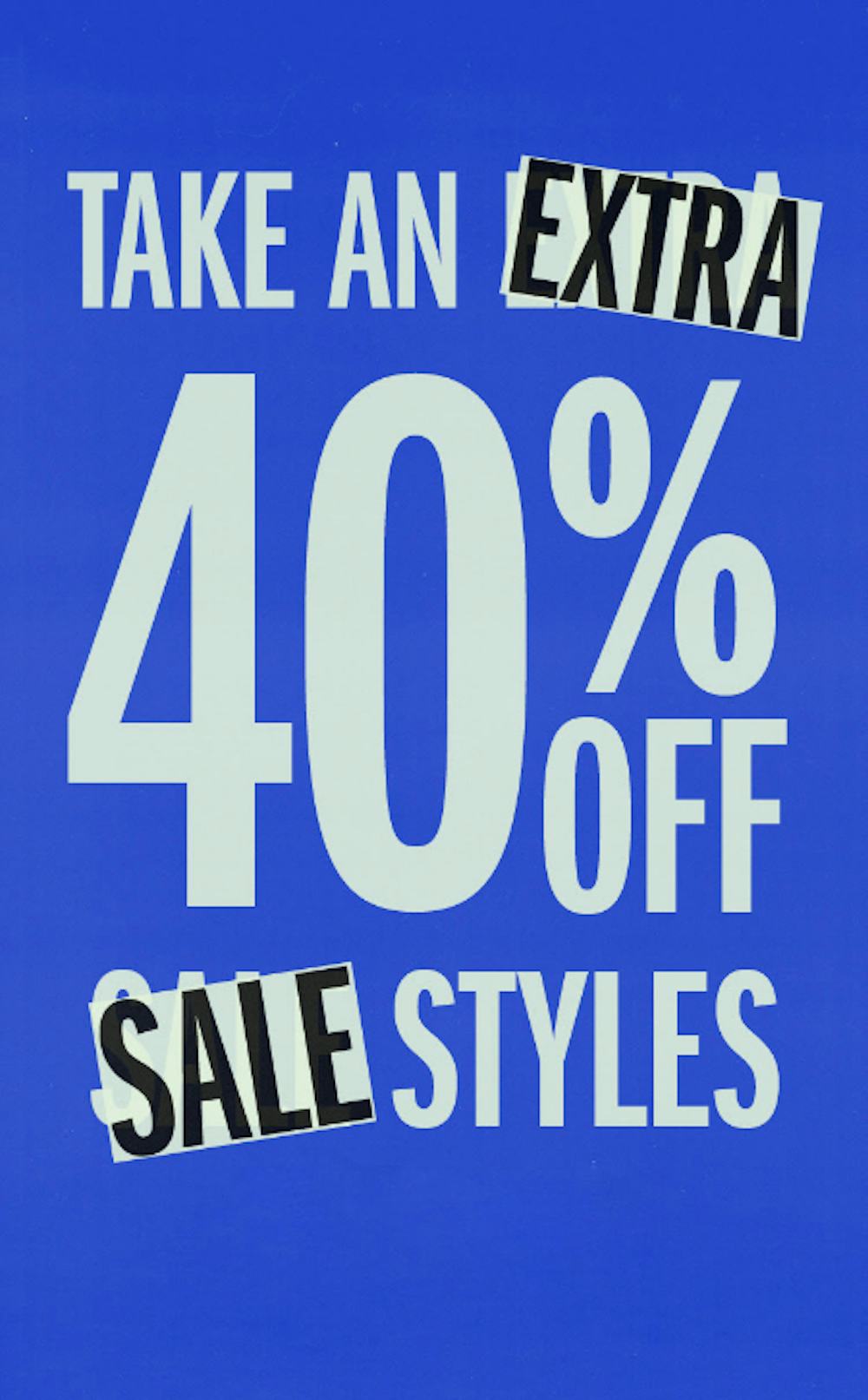 Extra 40% Off Sale Styles