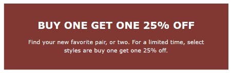 BOGO 25% Off Select Styles from ECCO