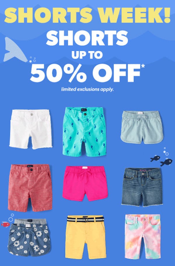 Shorts Up to 50% off