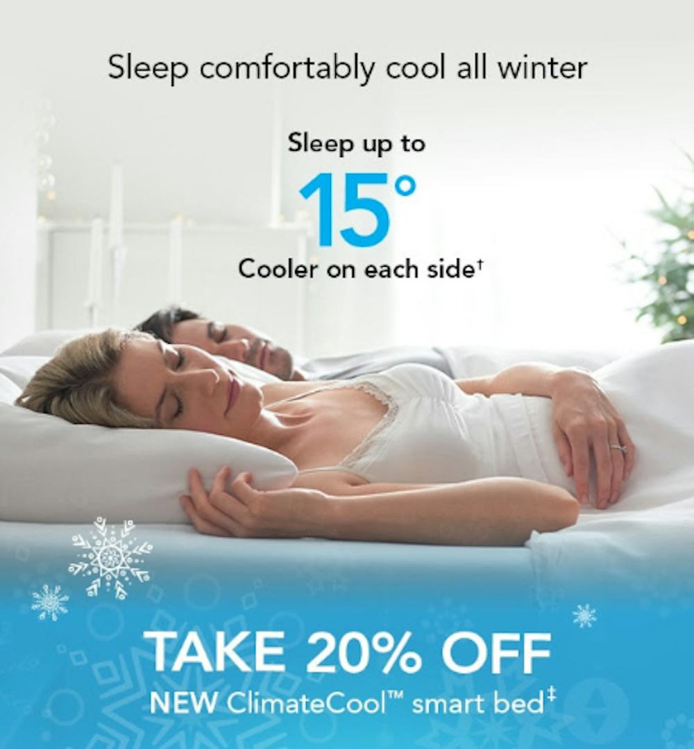 Take 20% Off New ClimateCool Smart Bed