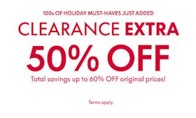 50% off Clearance