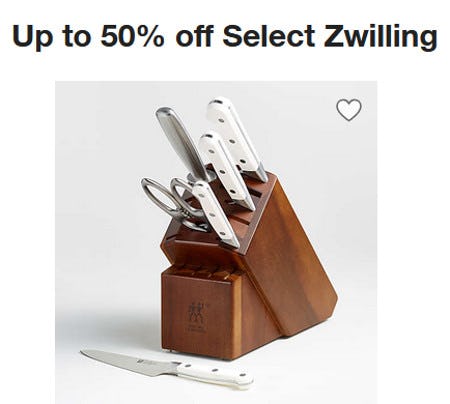 Up to 50% Off Select Zwilling from Crate & Barrel