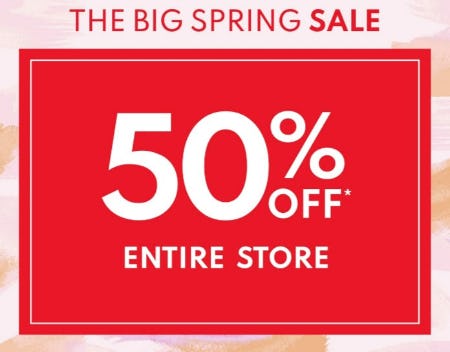 The Big Spring Sale 50% Off from Carter's Oshkosh