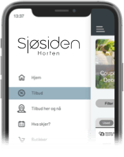 Photo of mobile app home screen
