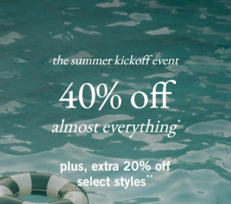40% Off Almost Everything from Abercrombie Kids