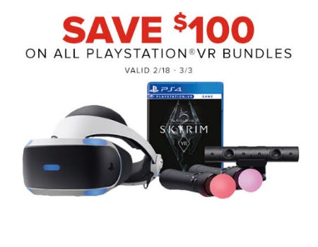 Save $100 on All Playstation VR Bundles from GameStop