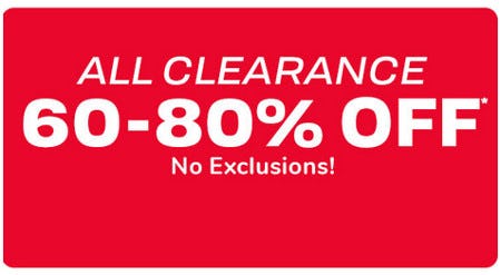 All Clearance 60-80% Off