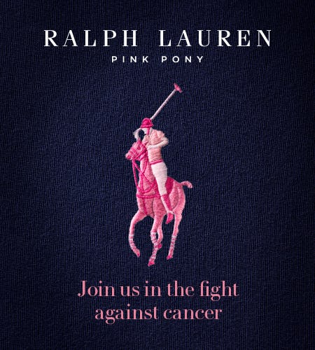 Join Ralph Lauren in the fight against cancer