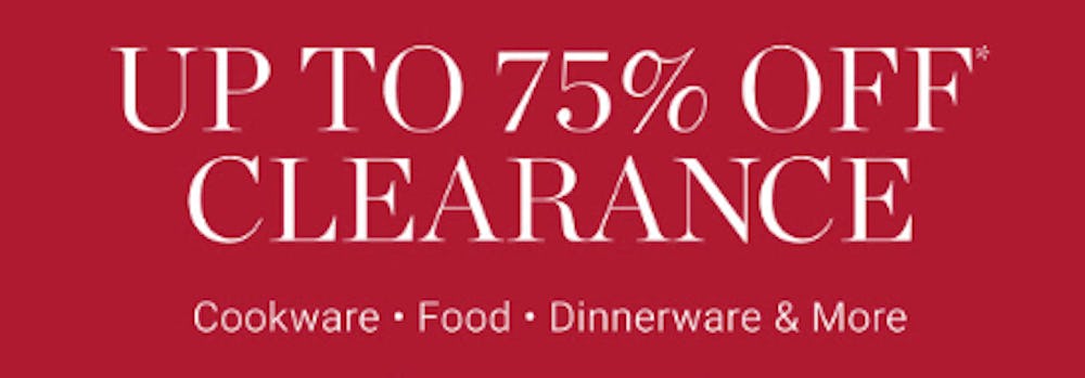 Up to 75% Off Clearance