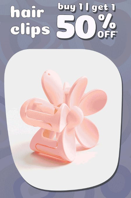 Hair Clips Buy 1, Get 1 50% Off from Tillys