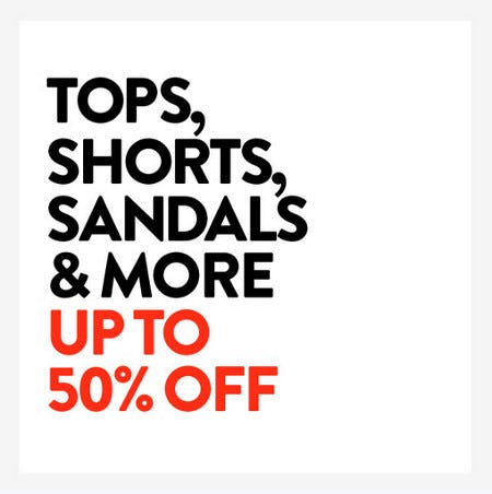 Up to 50% Off Tops, Shorts, Sandals & More from Nordstrom