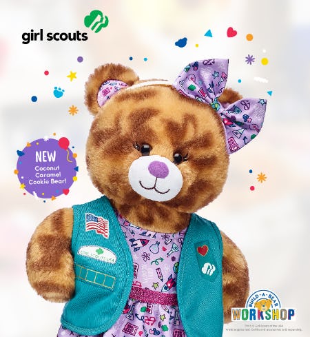 Make Your Own Coconut Caramel® Cookie Bear at Build-A-Bear Workshop!®