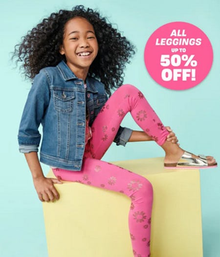 All Leggings Up to 50% Off from The Children's Place Gymboree