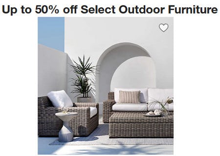 Up to 50% Off Select Outdoor Furniture