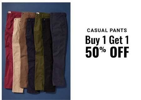 Casual Pants Buy 1, Get 1 50% Off