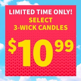 Select 3-Wick Candles $10.99
