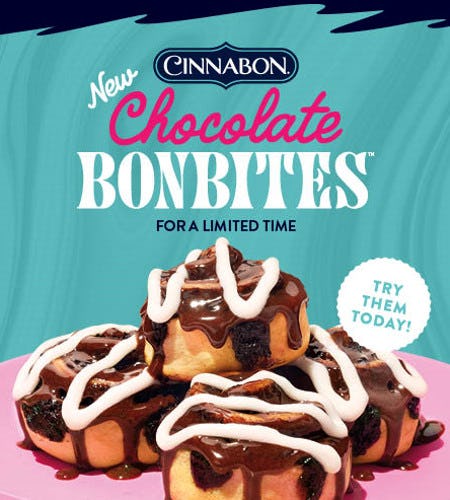 Cinnabon's Chocolate BonBites from CINNABON