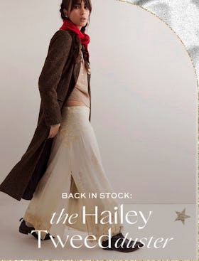 Back in Stock: The Hailey Tweed Duster