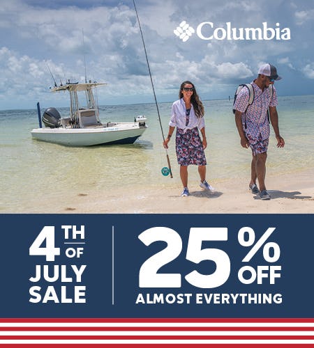 4th of July Sale is on now! from Columbia