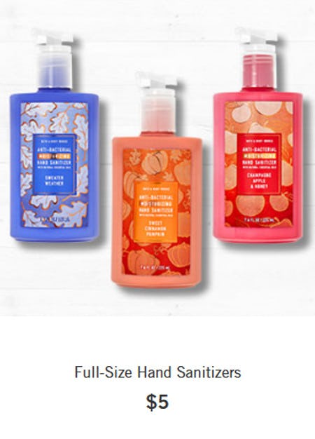 Full-Size Hand Sanitizers $5 from Bath & Body Works