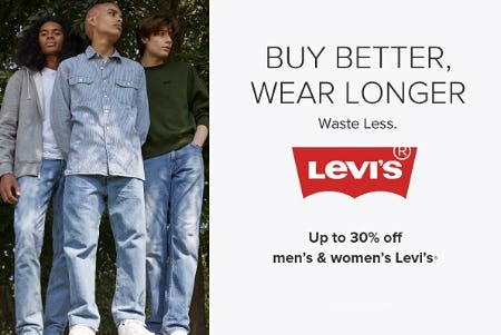 Up to 30% Off Men's & Women's Levi's from Belk