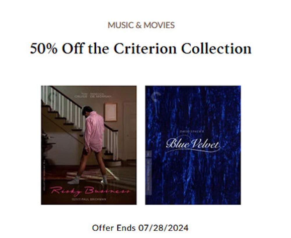 50% Off the Criterion Collection