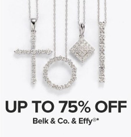 Up to 75% Off Belk & Co. & Effy from Belk                                    