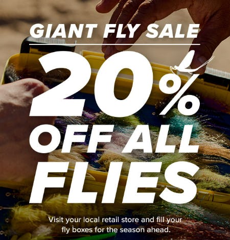 20% Off Giant Fly Sale from Orvis