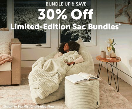 30% Off on Limited-Edition Sac Bundles from Lovesac Designed For Life Furniture Co