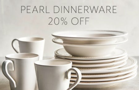 Pearl Dinnerware 20% Off from Sur La Table