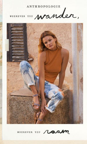Wherever You Wander, Wherever You Roam from Anthropologie