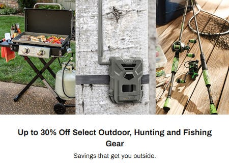 Up to 30% Off Select Outdoor, Hunting and Fishing Gear from Dicks Sporting Goods