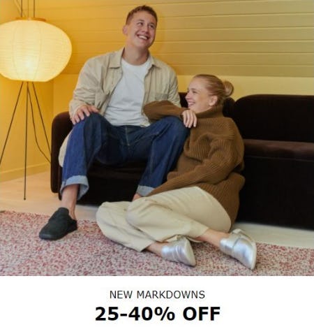 25–40% Off New Markdowns