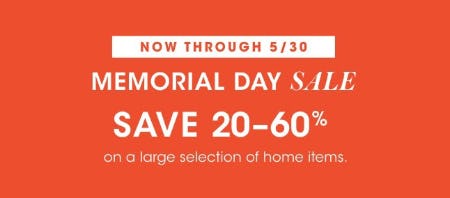 Memorial Day Sale Save 20-60% from Bloomingdale's